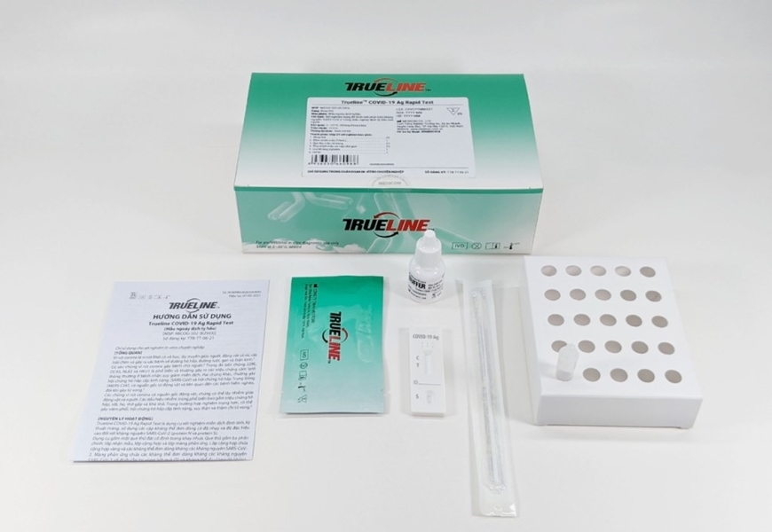 Bộ kit test nhanh kháng nguyên SARS-CoV-2 do Việt Nam sản xuất có độ nhạy và độ chính xác cao